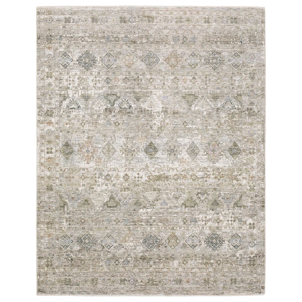 Oriental Weavers Avalon Southwestern Beige and Blue 2"7" x 7"7"Runner, , large