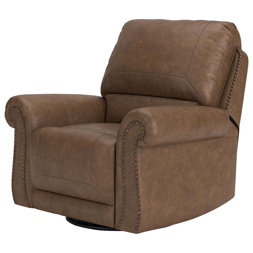 Ashley Chasemore Manual Swivel Glider Recliner in Earth, , large