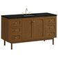 James Martin Laurent 60" Single Bathroom Vanity in Honey Oak with 3 cm Phantome Eclos Top and Rectangular Sink, , large