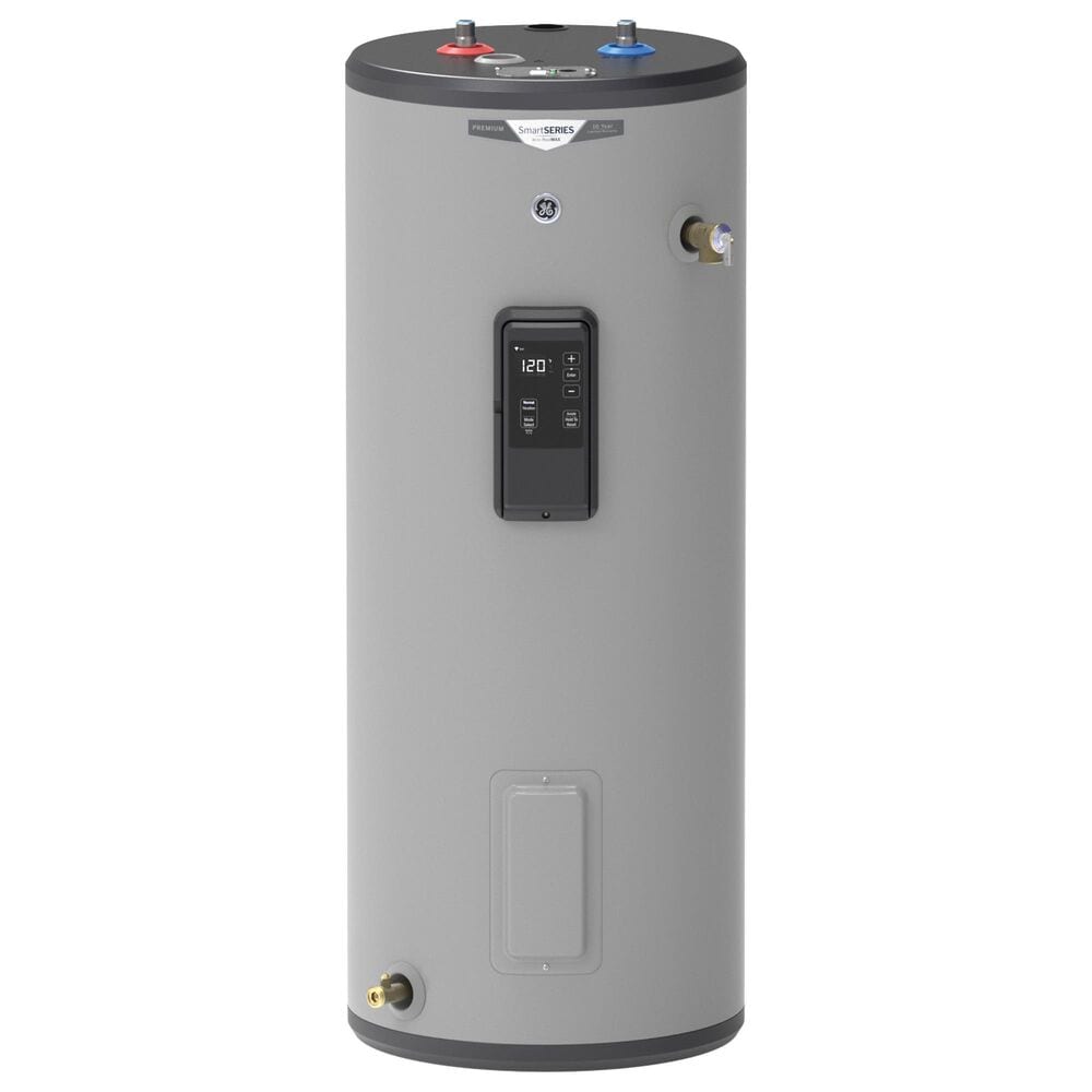 GE Appliances 30-Gallon Smart Tall Electric Water Heater in Gray, , large