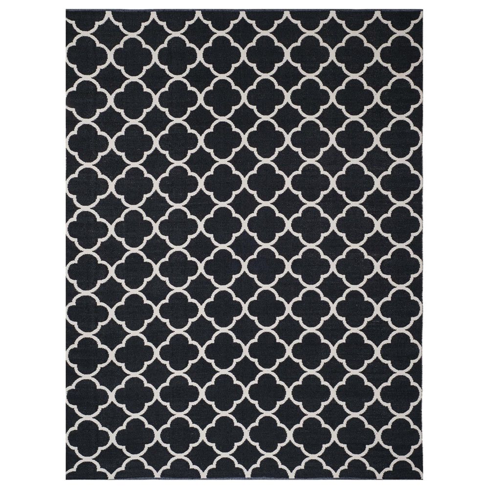 Safavieh Montauk MTK725 8' x 10' Black and Ivory Area Rug, , large