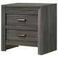 Crown Mark Valor Full Bed with Nightstand in Gray, , large