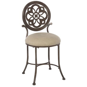 Richlands Furniture Marsala Vanity Stool with Rust Highlights, , large