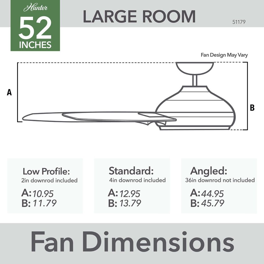 Hunter Kennicott 52&quot; Outdoor Ceiling Fan in Matte Silver, , large
