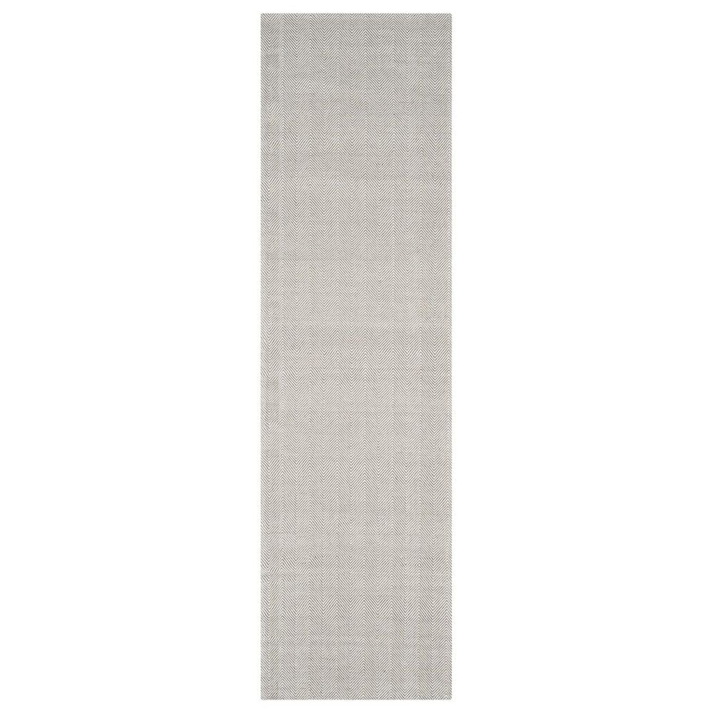 Safavieh Marbella Chevron 2"3" x 8" Silver Runner, , large