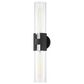 Troy Lighting Amado 25.75" 2-Light Wall Sconce in Polished Nickel and Texture Black, , large