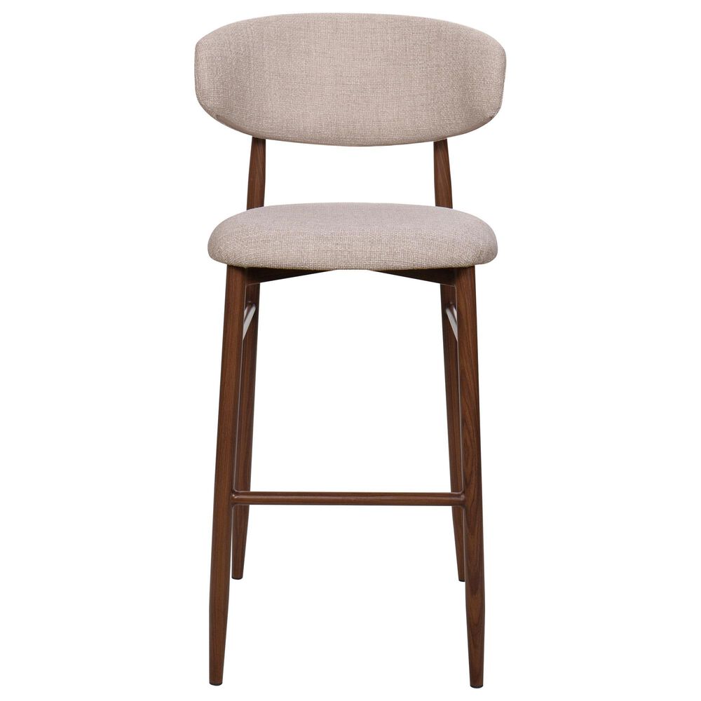 New Heritage Design Royce Bar Stool with Toast Cushion in Walnut, , large