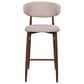 New Heritage Design Royce Bar Stool with Toast Cushion in Walnut, , large