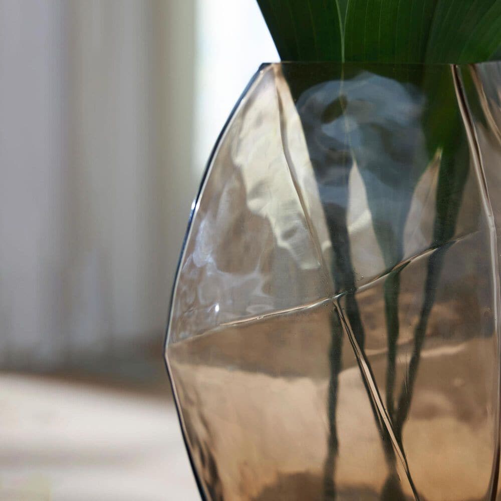 Ashley Ewart 10" Vase in Light Brown, , large