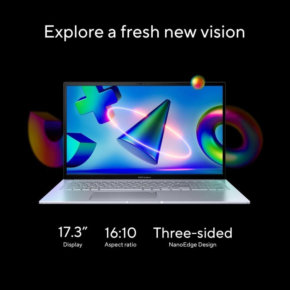 ASUS Vivobook 17.3&quot; FHD Laptop | Intel Core i9-13900H - 16GB RAM - Intel Iris Xe Graphics - 1TB SSD in Transparent Silver, , large
