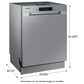 Samsung 24" Integrated Dishwasher with Digital Touch Controls in Stainless Steel, , large