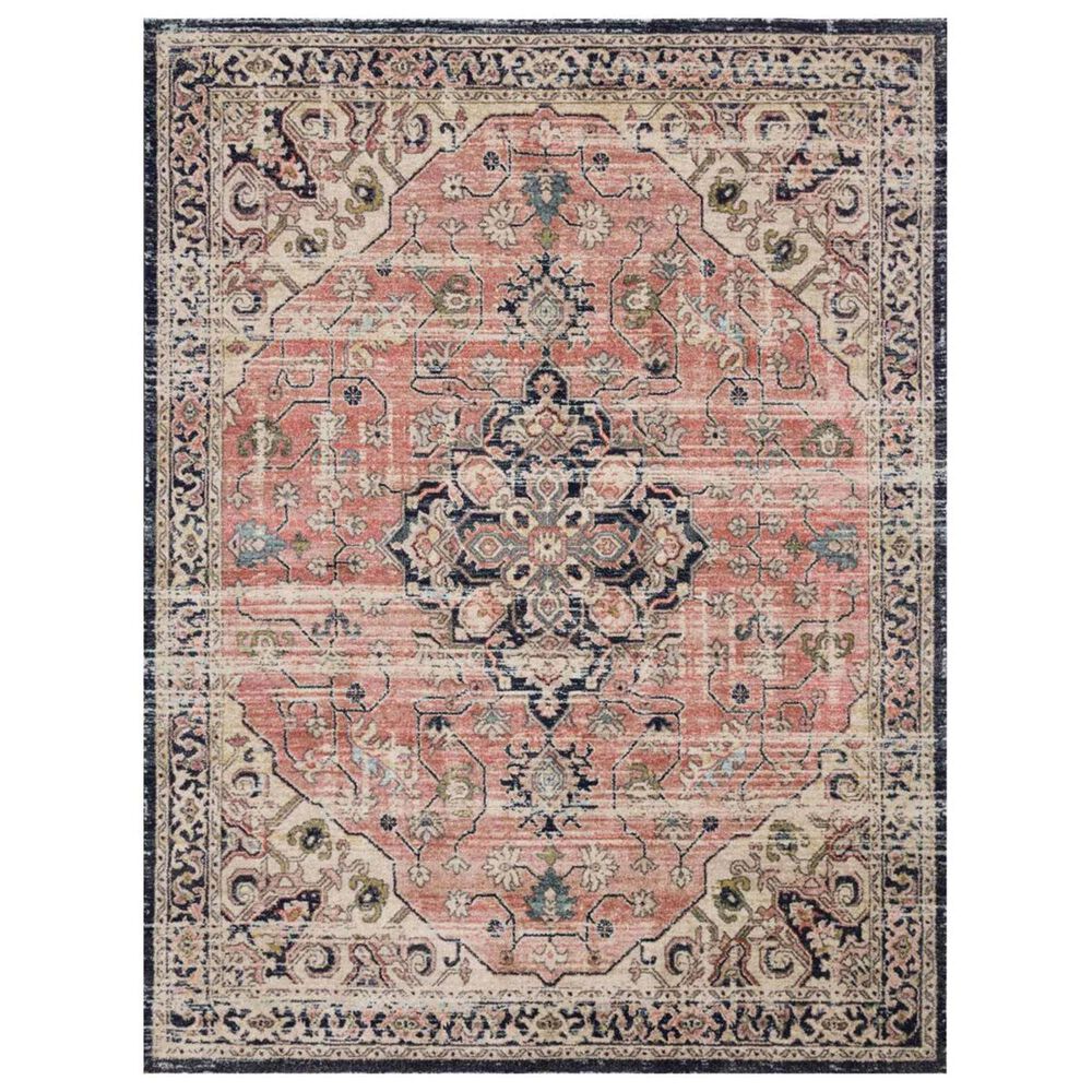Magnolia Home Graham GRA-06 7"10" x 10" Coral and Navy Area Rug, , large