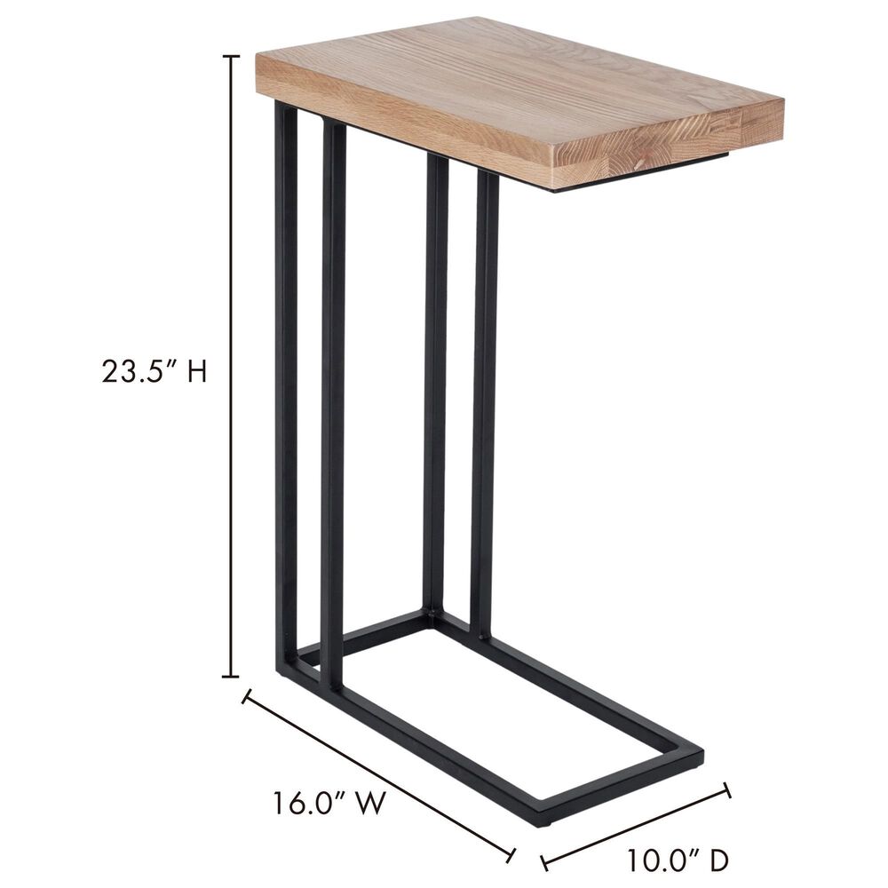 Moe&#39;s Home Collection Mila Industrial Side Table in Natural, , large