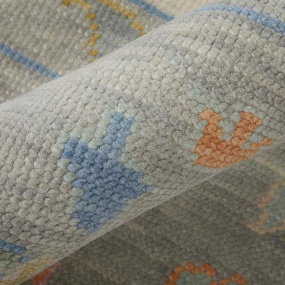 Feizy Karina 9&#39;6&quot; x 13&#39;6&quot; Ivory, Gray, Orange and Blue Area Rug, , large