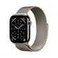 Apple Watch Series 11 (GPS+Cellular) 46mm Titanium Case with Natural Milanese Loop - S/M - (2025), , large