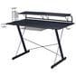 Rta Products Llc Carbon Computer Gaming Desk with Shelving in Black, , large
