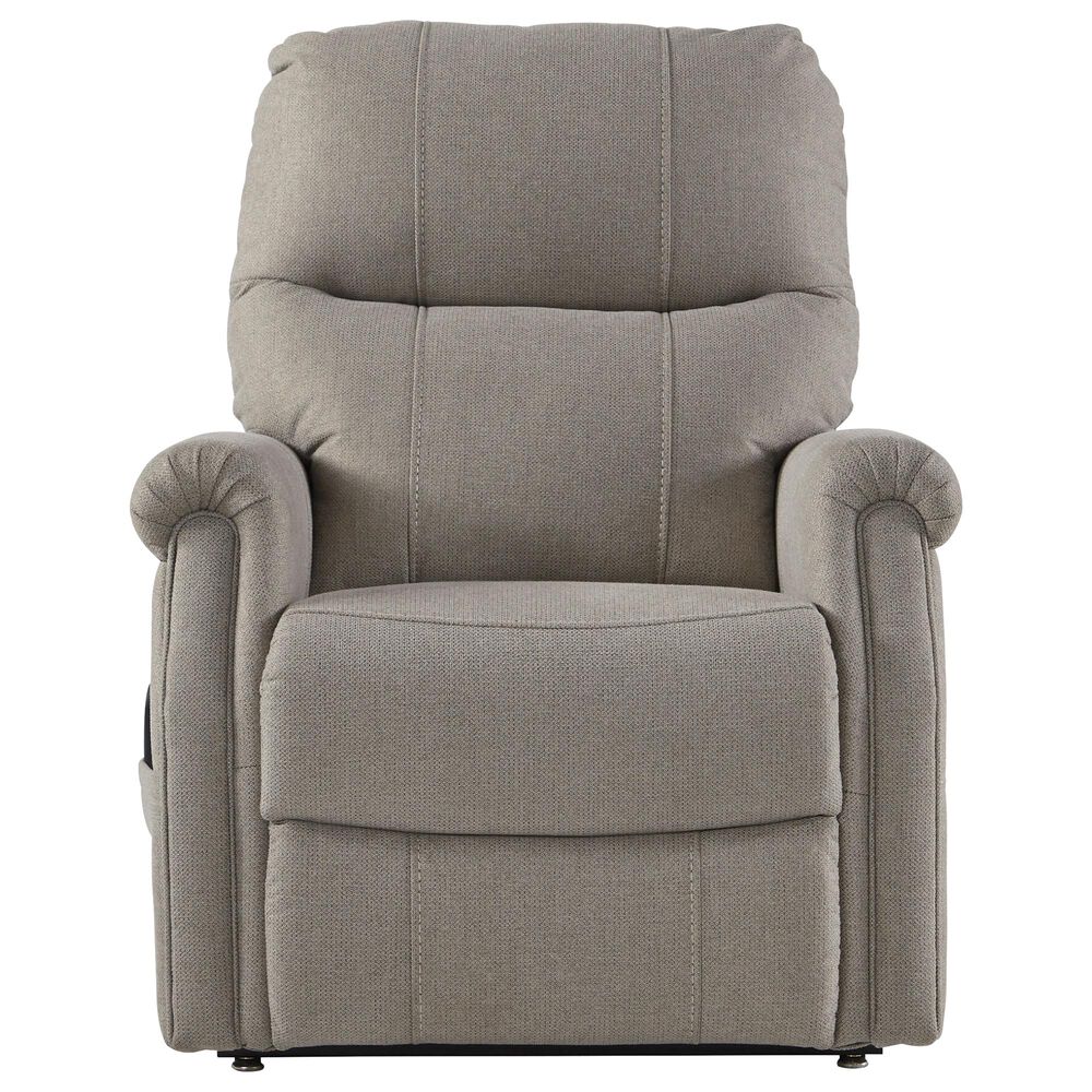 Signature Design by Ashley Markridge Power Lift Recliner in Gray, , large