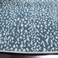 Safavieh Marbella MRB657D 6" Round Blue and Ivory Area Rug, , large