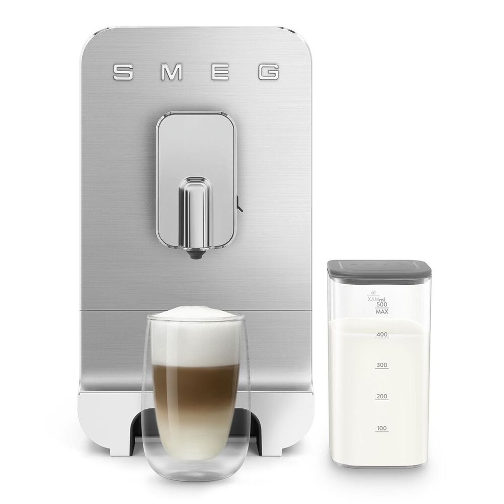 SMEG 47 Oz Automatic Coffee Machine in Matte White, , large