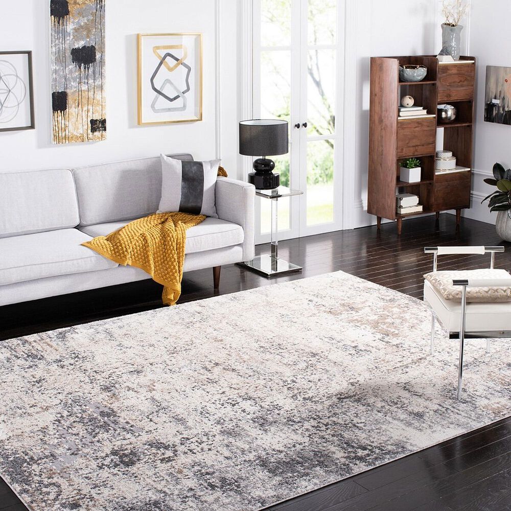 Safavieh Aston  8&#39; x 10&#39; Ivory and Grey Area Rug, , large