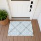 Dalyn Rug Company Soft Essentials Plaid Sky 2"6" x 3"10" Indoor/Outdoor Area Rug, , large