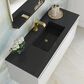 James Martin Vanities Mantova 47.3" Single Vanity in Glossy White and Champagne Brass with 3 cm Charcoal Black Composite Stone Top and Rectangular Sink, , large