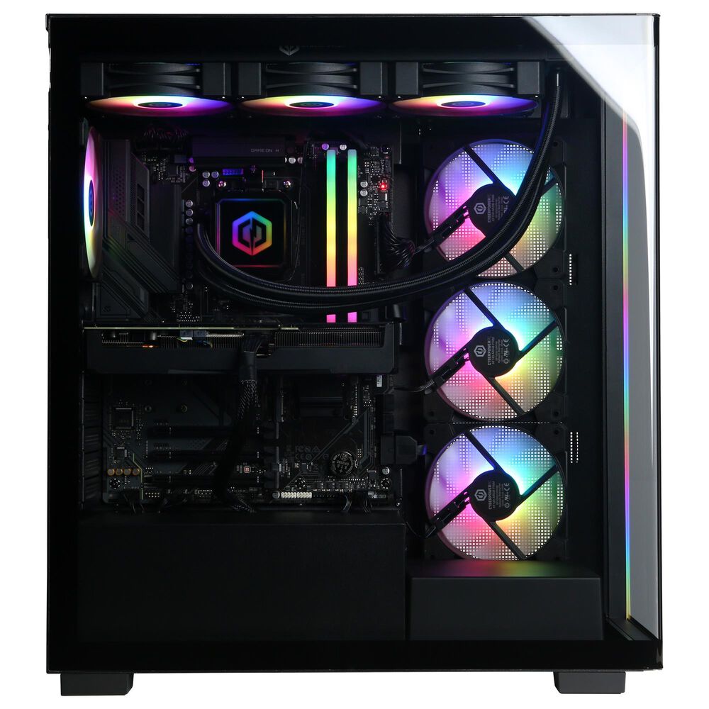 CyberPowerPC Gamer Supreme Gaming Desktop | AMD Ryzen 9 9900X - 32GB RAM - NVIDIA GeForce RTX 5060 Ti Graphics - 2TB SSD in Black, , large