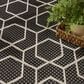 Nourison Horizon HOZ01 Black 3" x 5" Indoor/Outdoor Area Rug, , large