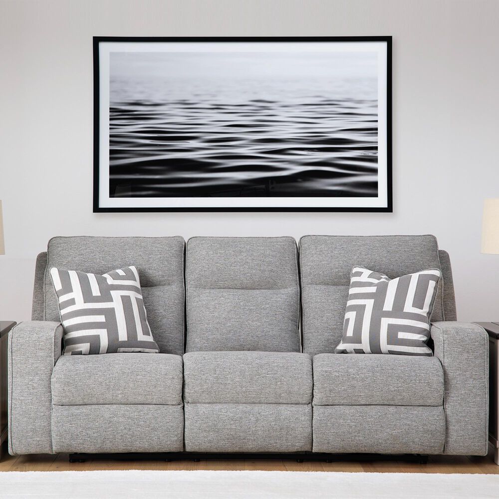 Ashley Biscoe Power Reclining Sofa in Pewter, , large