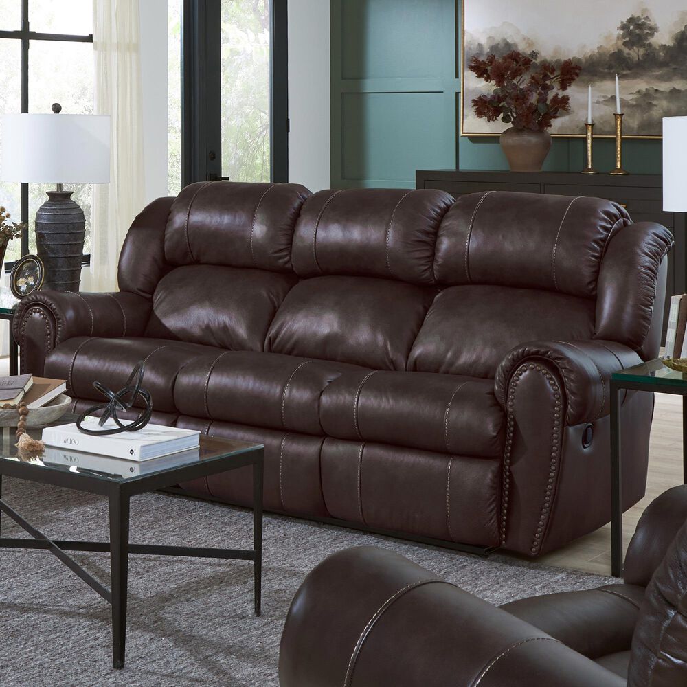 HomeStretch Laredo Power Sofa in Stetson Dark Brown, , large