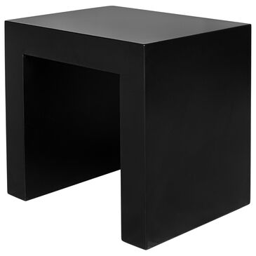 Moe"s Home Collection Lazarus Patio Armless Stool in Black, , large