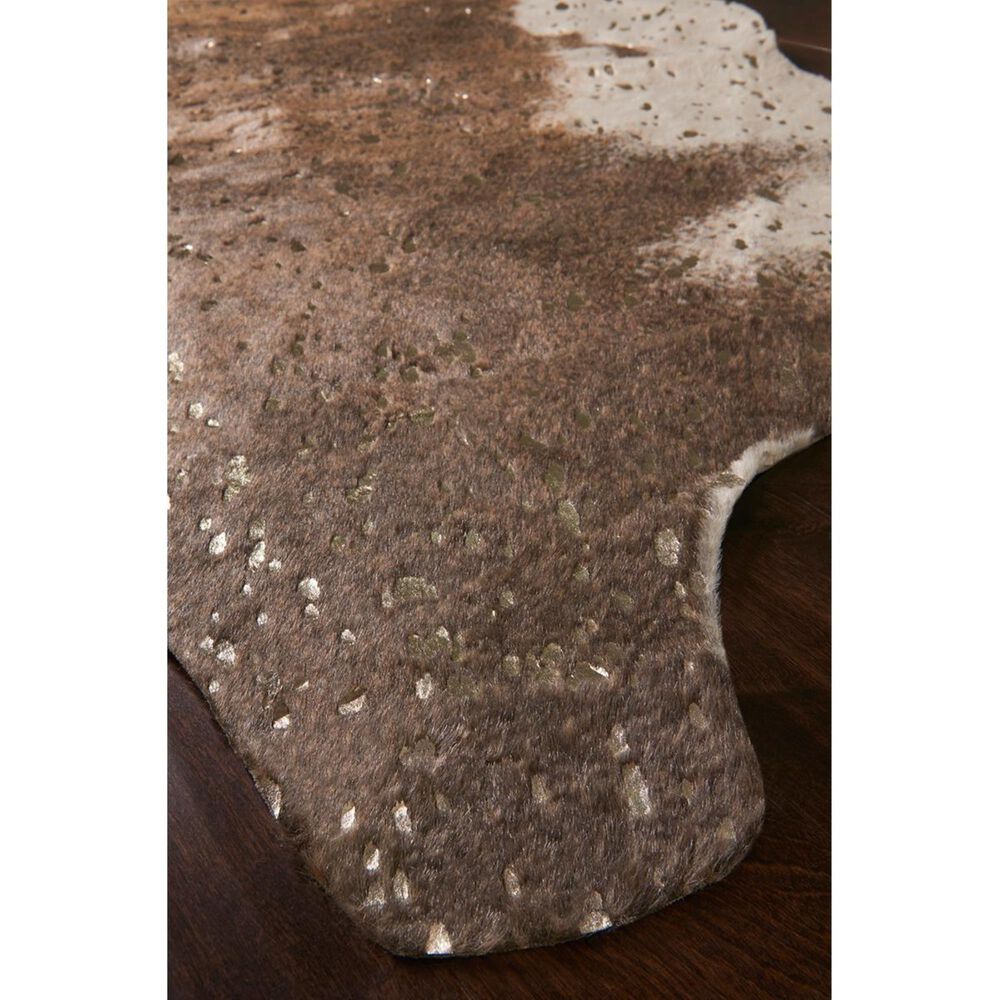 Loloi Bryce BZ-10 6"3 x 8" Walnut and Champagne Area Rug, , large
