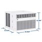 GE Appliances 8000 BTU Smart Electronic Window Air Conditioner in White, , large