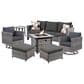 HOMLUX 7-Piece Patio Sofa Set in Black, , large