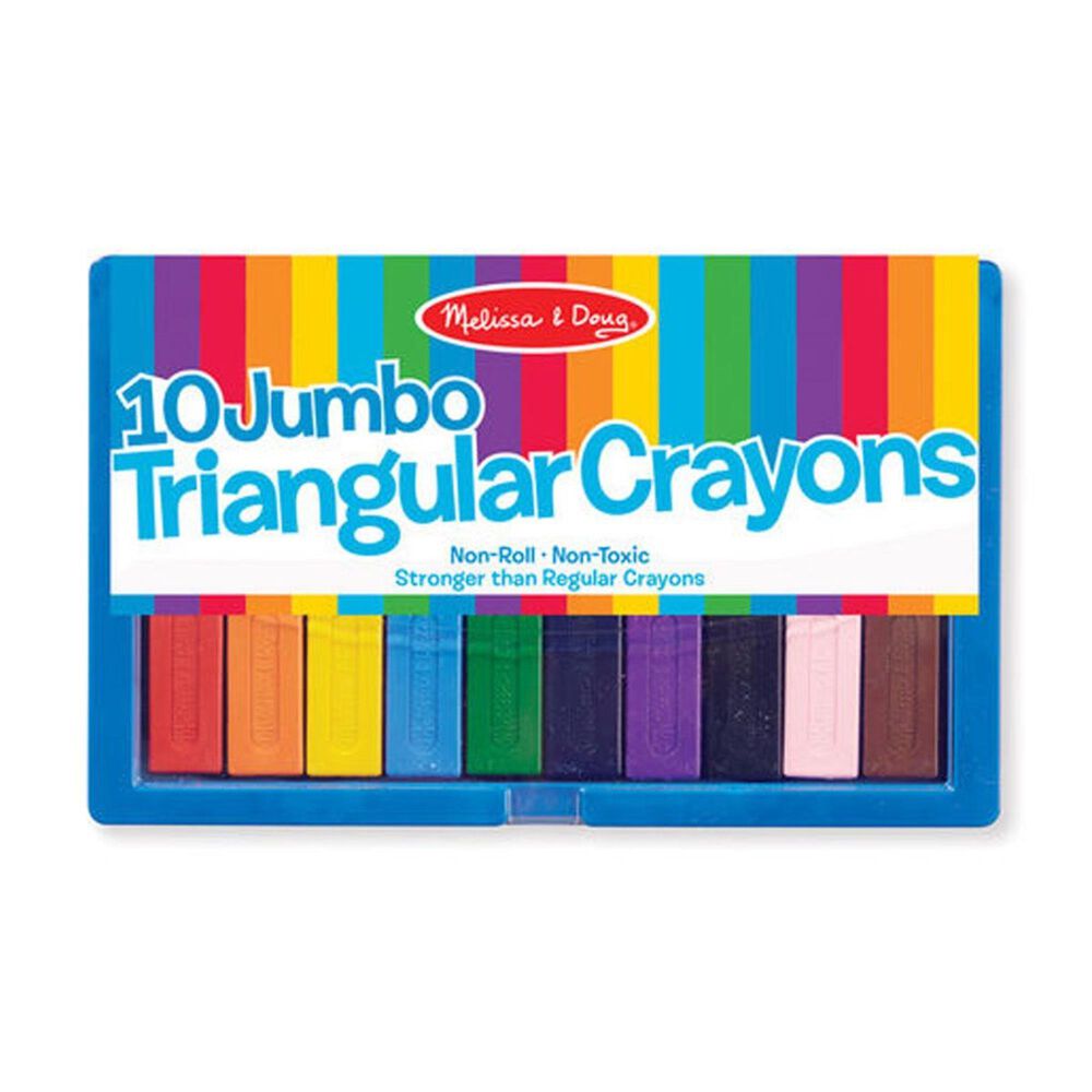 Melissa & Doug Jumbo Triangular Crayons, , large