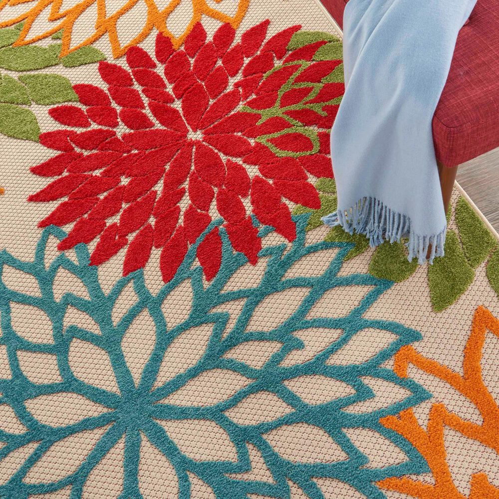 Nourison Aloha 10&#39; x 14&#39; Green Indoor/Outdoor Area Rug, , large
