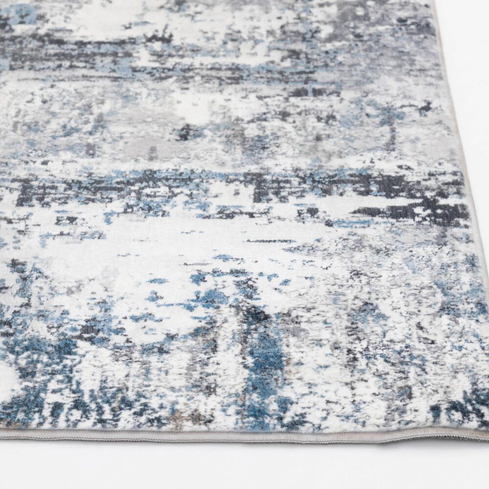 Central Oriental Trisha Yearwood Belmont Lonnie 7&#39;10&quot; x 9&#39;6&quot; Grey and Blue Area Rug, , large