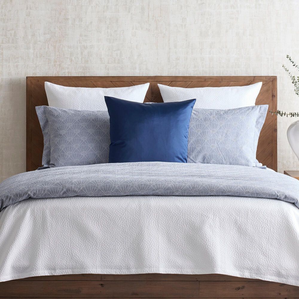 Ann Gish Duchess 22" Square Throw Pillow in Navy, , large