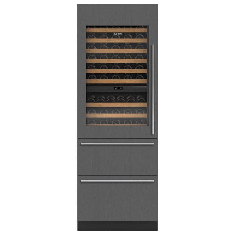 Sub Zero Designer 30" Wine Cooler with Left Hinge in Panel Ready, , large