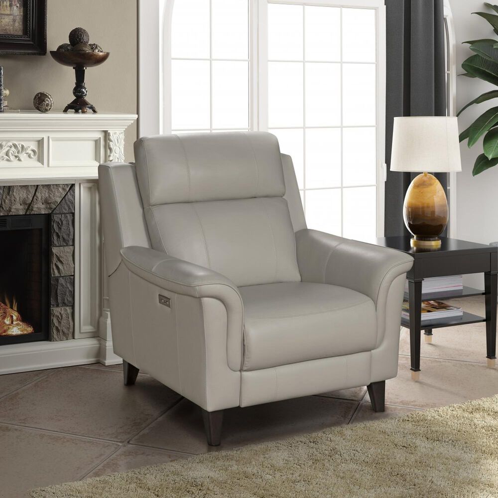 Barcalounger Kester Power Recliner and Headrest in Laurel Cream, , large