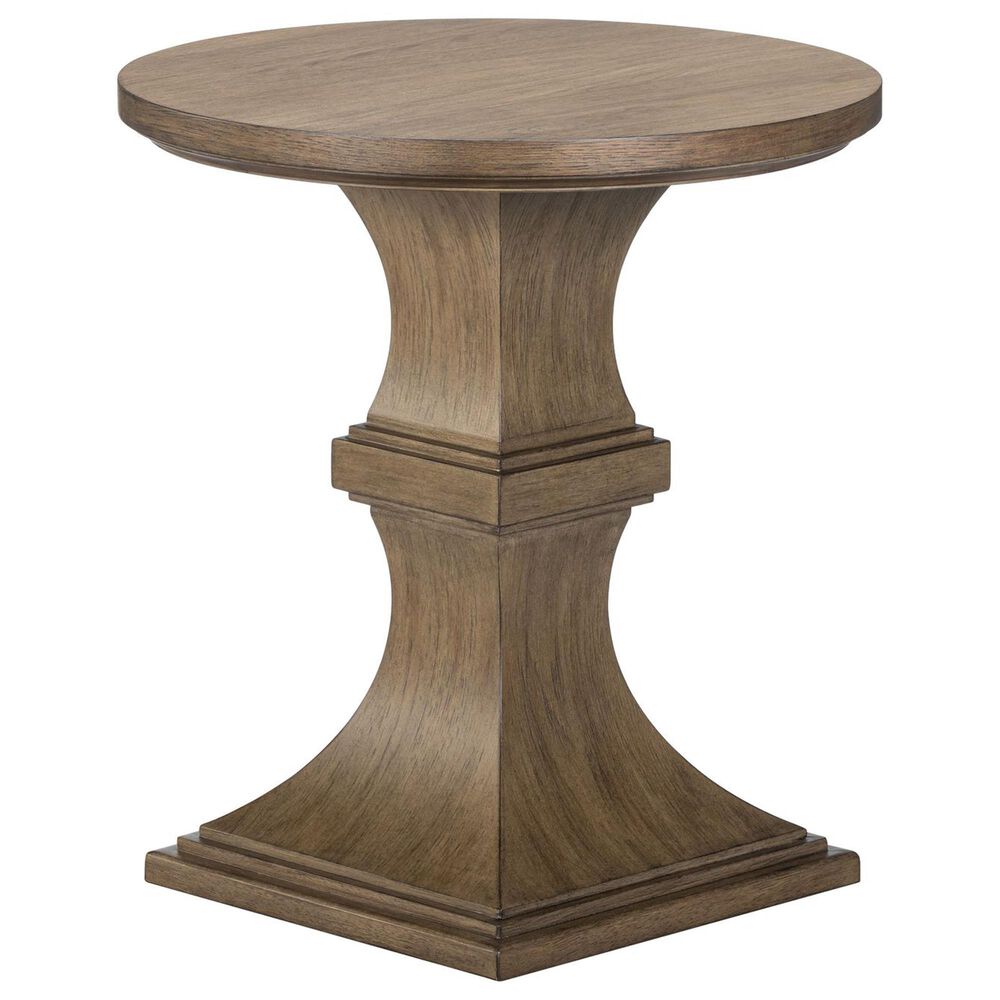 Belle Furnishings Artisan Home Round Chairside Table in Sienna Stone, , large