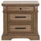 Lifestyle 3 Drawer Nightstand in Brown, , large