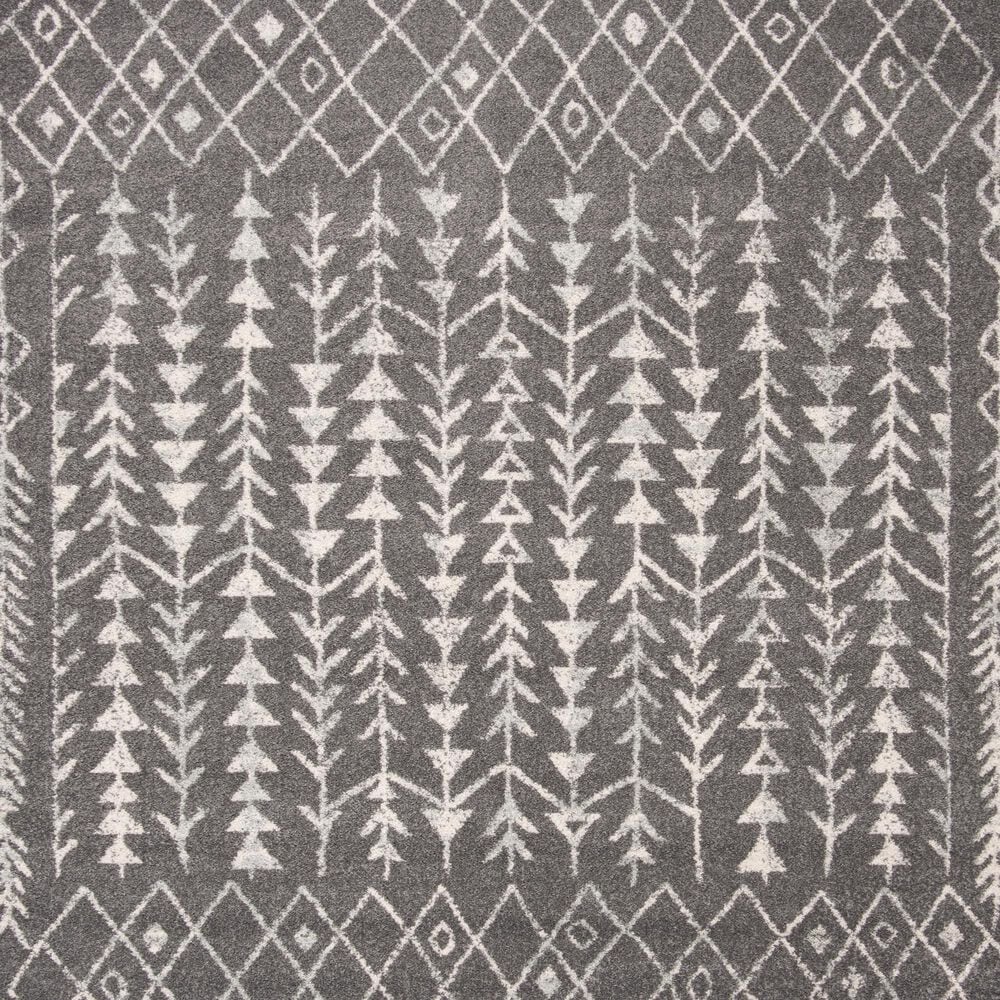 Safavieh Tulum TUL262F 9&#39; x 12&#39; Dark Grey and Ivory Area Rug, , large