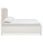 Nicolette Home Willowbrook Queen Storage Bed with Upholstered Headboard in Egg Shell White, , large