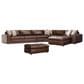 Bernhardt Nest 6-Piece Stationary Right Facing Sectional with Ottoman in Brown, , large