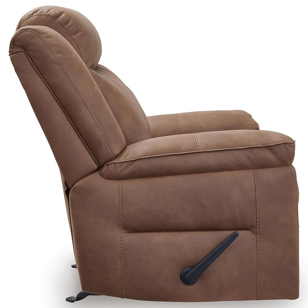 Ashley Status Check Manual Rocker Recliner in Caramel, , large