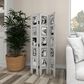 Maple and Jade Farmhouse Room Divider Screen in Distressed White, , large