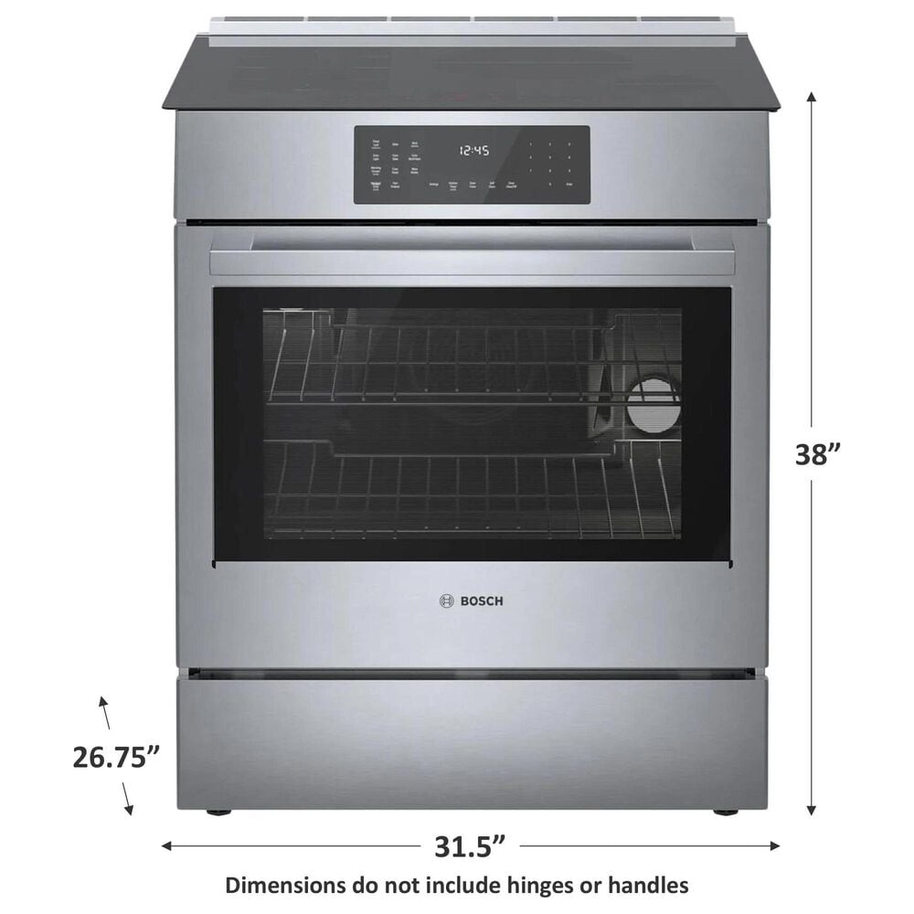 Bosch Benchmark 30&quot; Slide-in Electric Induction Range in Stainless Steel, , large