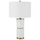 Uttermost Table Lamp in Gloss White and Antique Gold, , large
