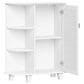 RiverRidge Home Brookfield 1-Door Floor Cabinet with Side Shelves in White, , large